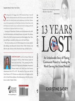 cover image of 13 Years Lost